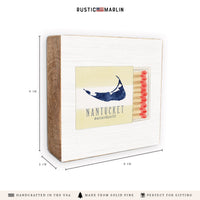 Nantucket Matchbook Block Sign