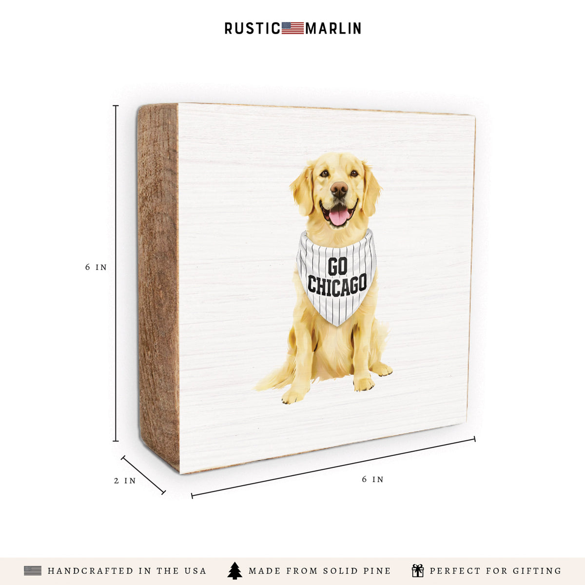 Chicago Sox Dog Block Sign