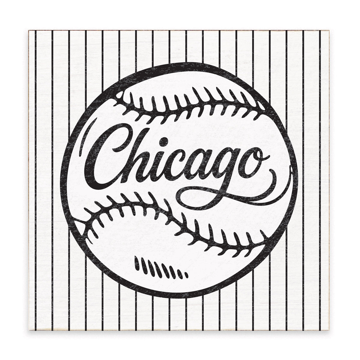 Chicago Sox Baseball Block Sign
