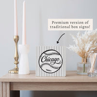Chicago Sox Baseball Block Sign
