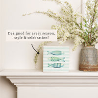 Coastal Fish Trio Block Sign
