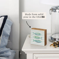 Coastal Fish Trio Block Sign