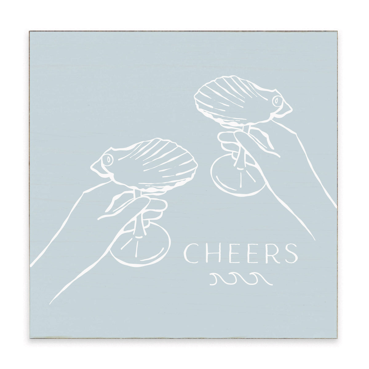Coastal Cheers Block Sign