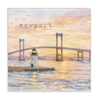 Newport Sunset Block Sign