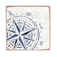 Compass Wood Block