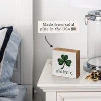 Slainte Block Sign