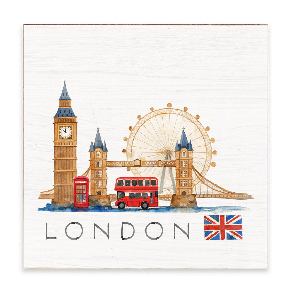 London Block Sign