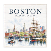 Boston Tall Ships Scene Block Sign