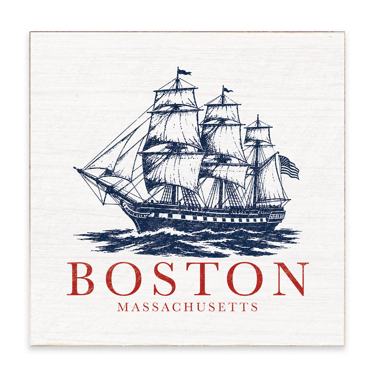 Boston Tall Ship Block Sign