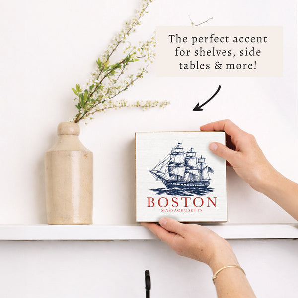 Boston Tall Ship Block Sign