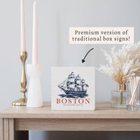 Boston Tall Ship Block Sign