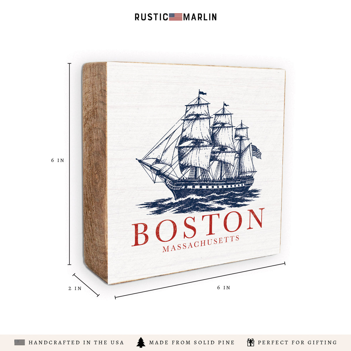 Boston Tall Ship Block Sign