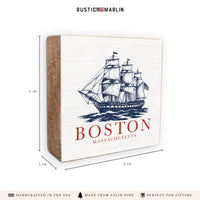Boston Tall Ship Block Sign