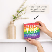 Boston Pride Skyline Block Sign