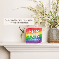 Boston Pride Skyline Block Sign