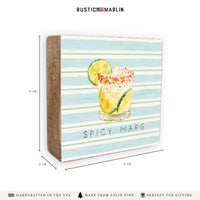 Spicy Marg Block Sign