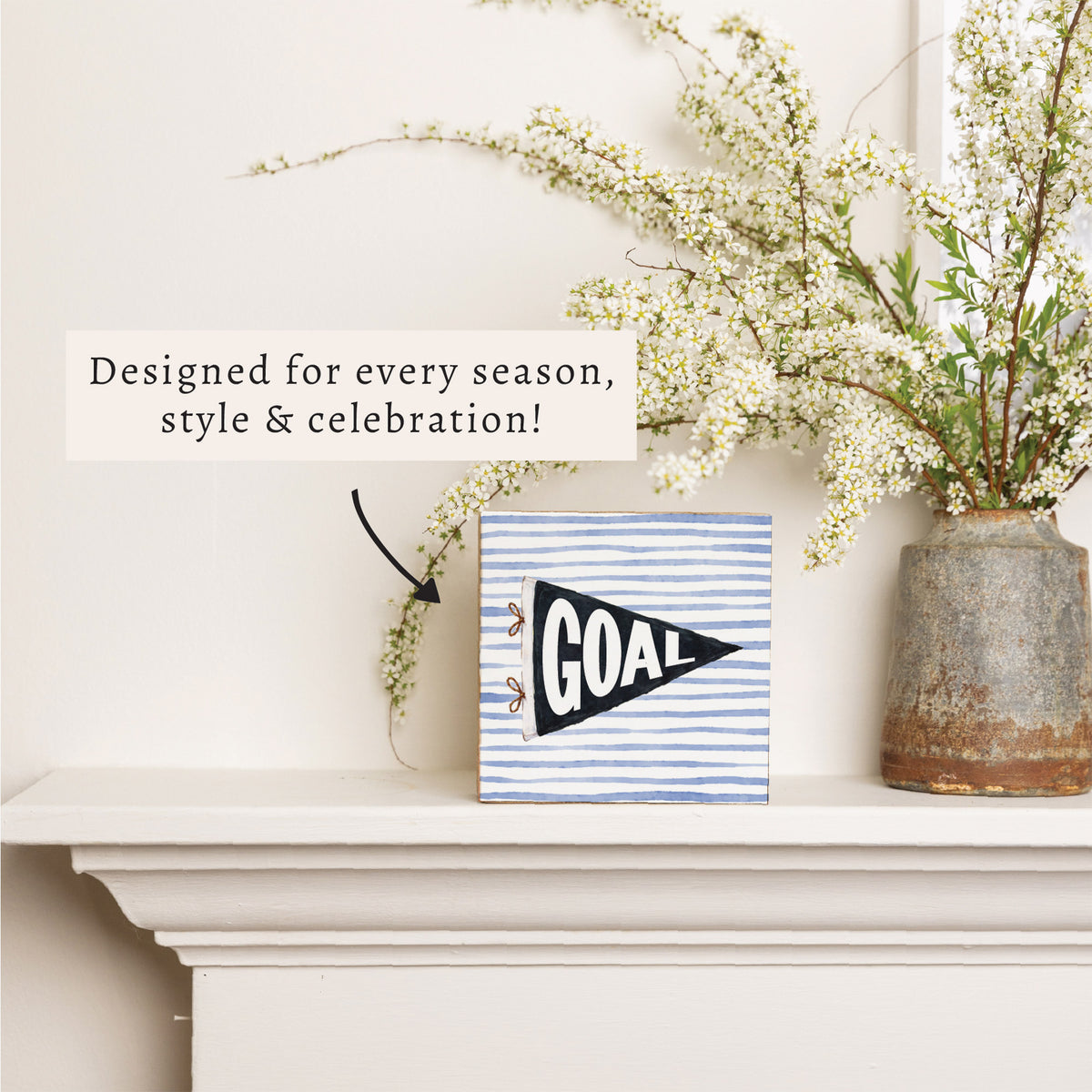 Goal Penant Block Sign