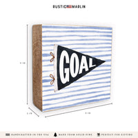 Goal Penant Block Sign