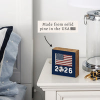 2026 Soccer Flag Block Sign