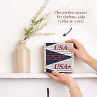 USA Penants Flag Block Sign