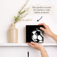 Soccer Ball Block Sign
