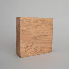 Load image into Gallery viewer, Personalized Two Line Wave Decorative Wooden Block
