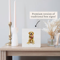 Maryland Flag Dog Block Sign