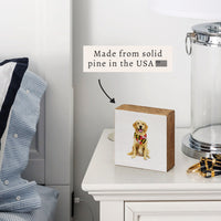 Maryland Flag Dog Block Sign