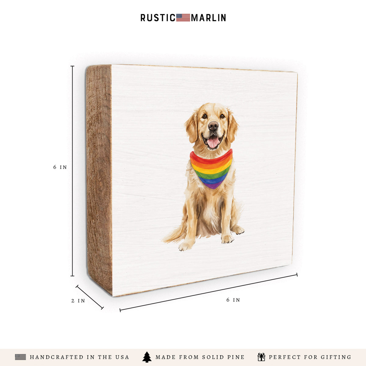 Pride Dog Block Sign