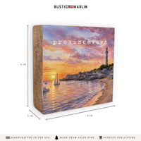 Provincetown Seascape Block Sign