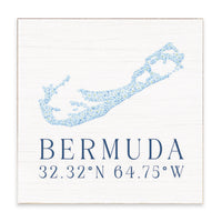 Bermuda Hydrangeas Block Sign