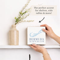Bermuda Hydrangeas Block Sign