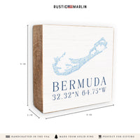 Bermuda Hydrangeas Block Sign