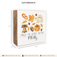 Fall In Love With Philly Block Sign