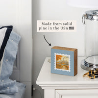 New York Fall Stamp Block Sign