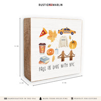 Fall In Love With Nyc Block Sign