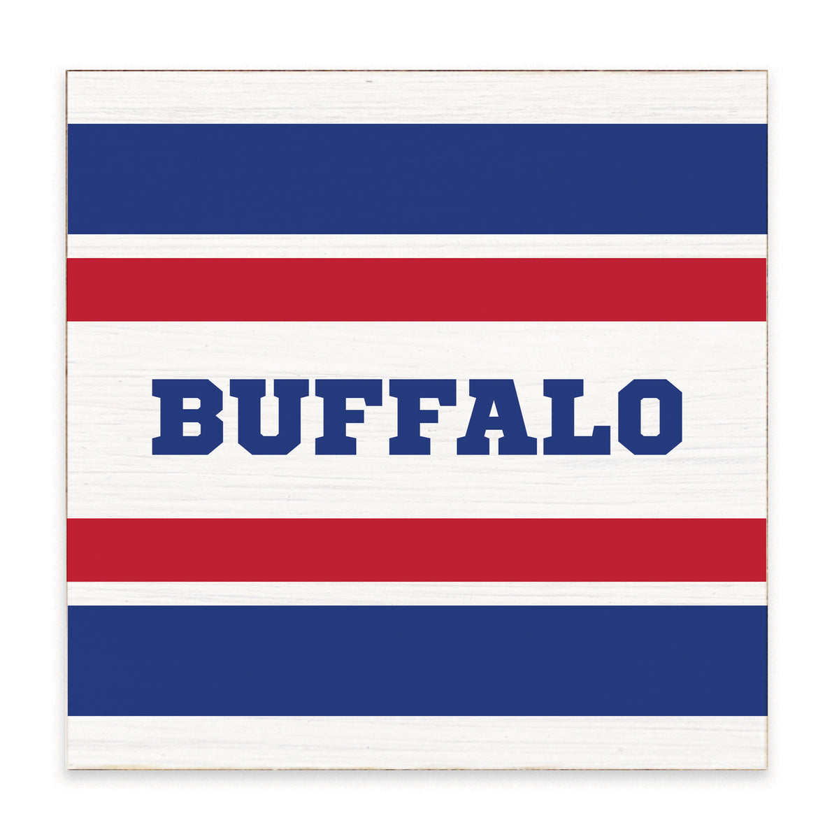 Buffalo Stripes Block Sign