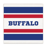 Buffalo Stripes Block Sign