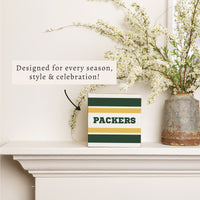 Packers Stripes Block Sign