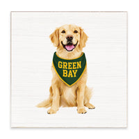 Green Bay Football Dog Block Sign