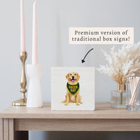 Green Bay Football Dog Block Sign