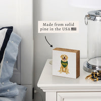 Pack Football Dog Block Sign