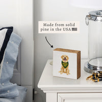 Green Bay Football Dog Block Sign