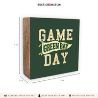 Game Day Green Bay Block Sign