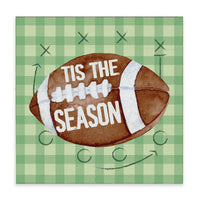 Tis The Season Football Block Sign