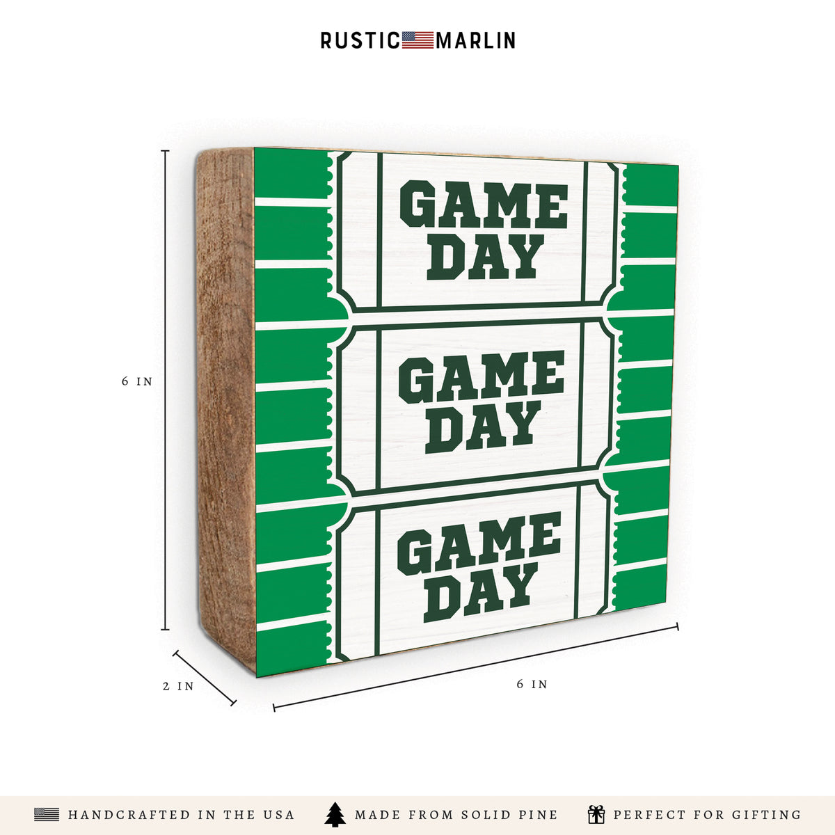 Game Day Ticket Block Sign