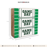 Game Day Ticket Block Sign