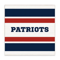 Patriots Stripes Block Sign