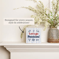 Let’S Go Patriots Icons Block Sign