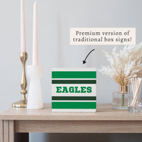 Eagles Stripes Block Sign
